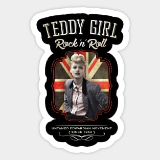 Teddy Girl Rock'n'Roll Sticker